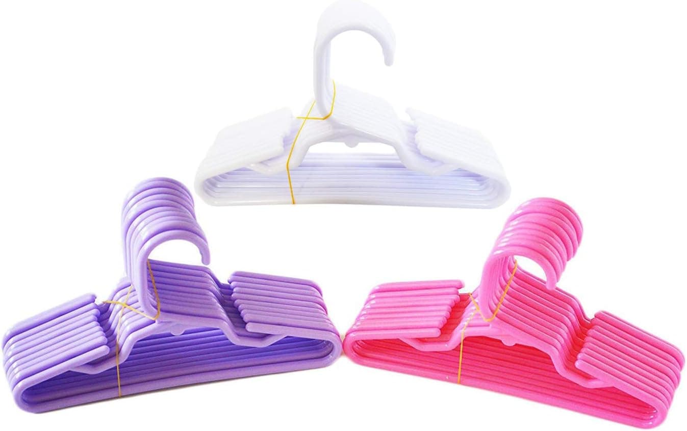 MBD 36 Pack Sturdy Hangers for 18 Inch Girl Doll Clothes- 18 Inch Doll Clothes Hanger
