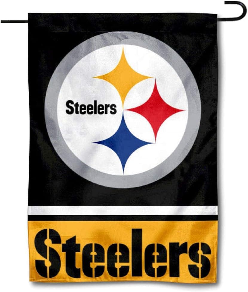 Pittsburgh Steelers Double Sided Garden Flag
