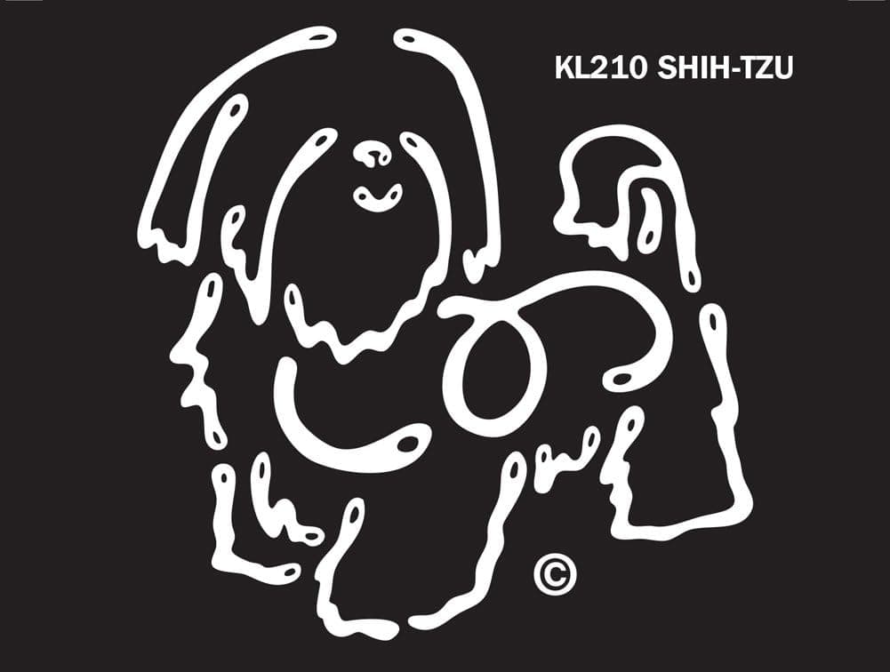 Shih Tzu Dog - Window Tatoo Vinyl Decal Sticker for Car, Truck, SUV and Any Glass Surface