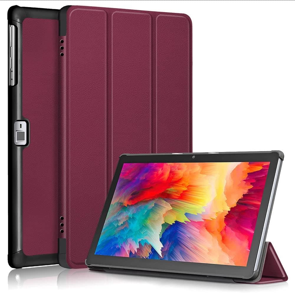 Xuanbeier Ultra Slim Case Compatible with Vankyo Tablet S30 10 inches Cover with Stand Funktion,Redwine
