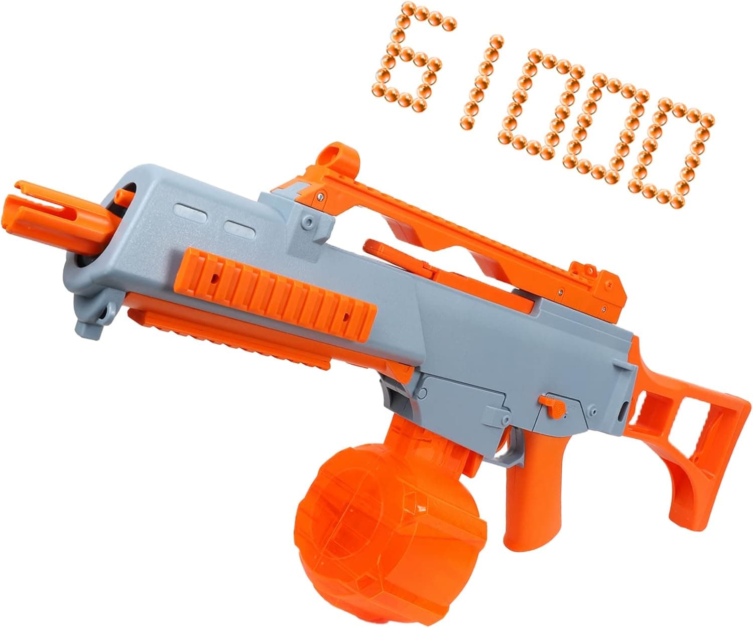 KASQERT Splatter Gel Ball Blaster, Manual & Full-Auto Gel Gun Blaster with 61000 Water Beads - G36