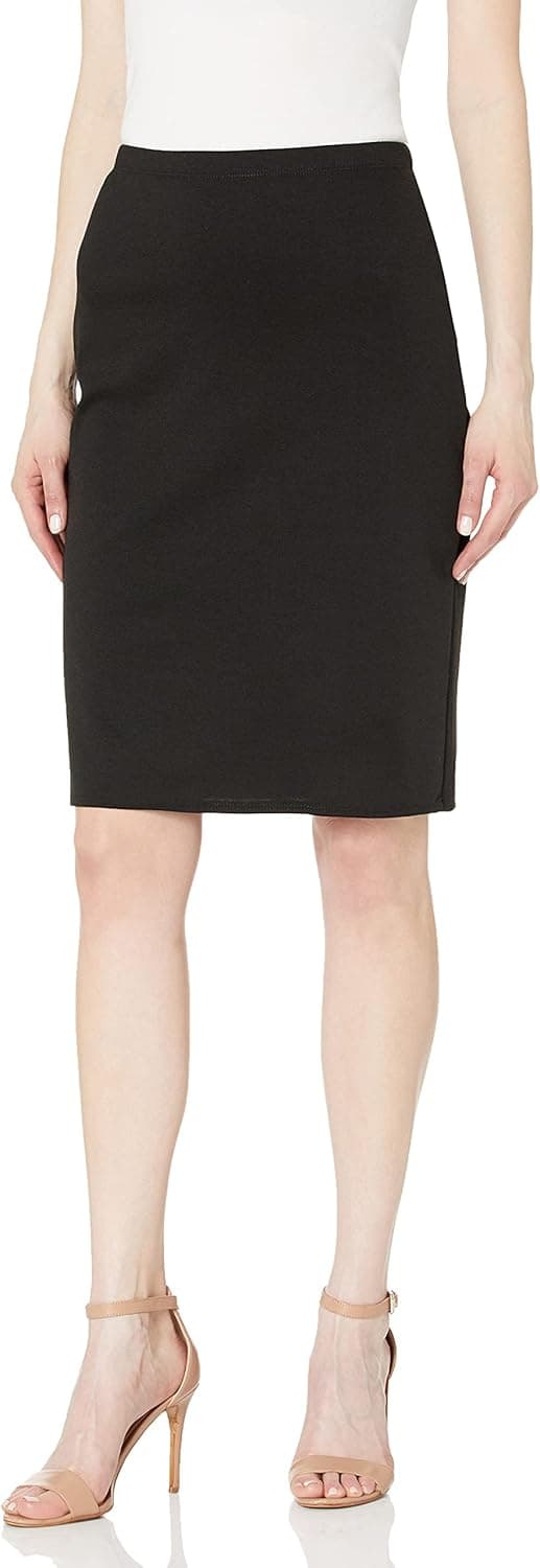 Star Vixen Women's Below-Knee Pencil Skirt with Back Slit