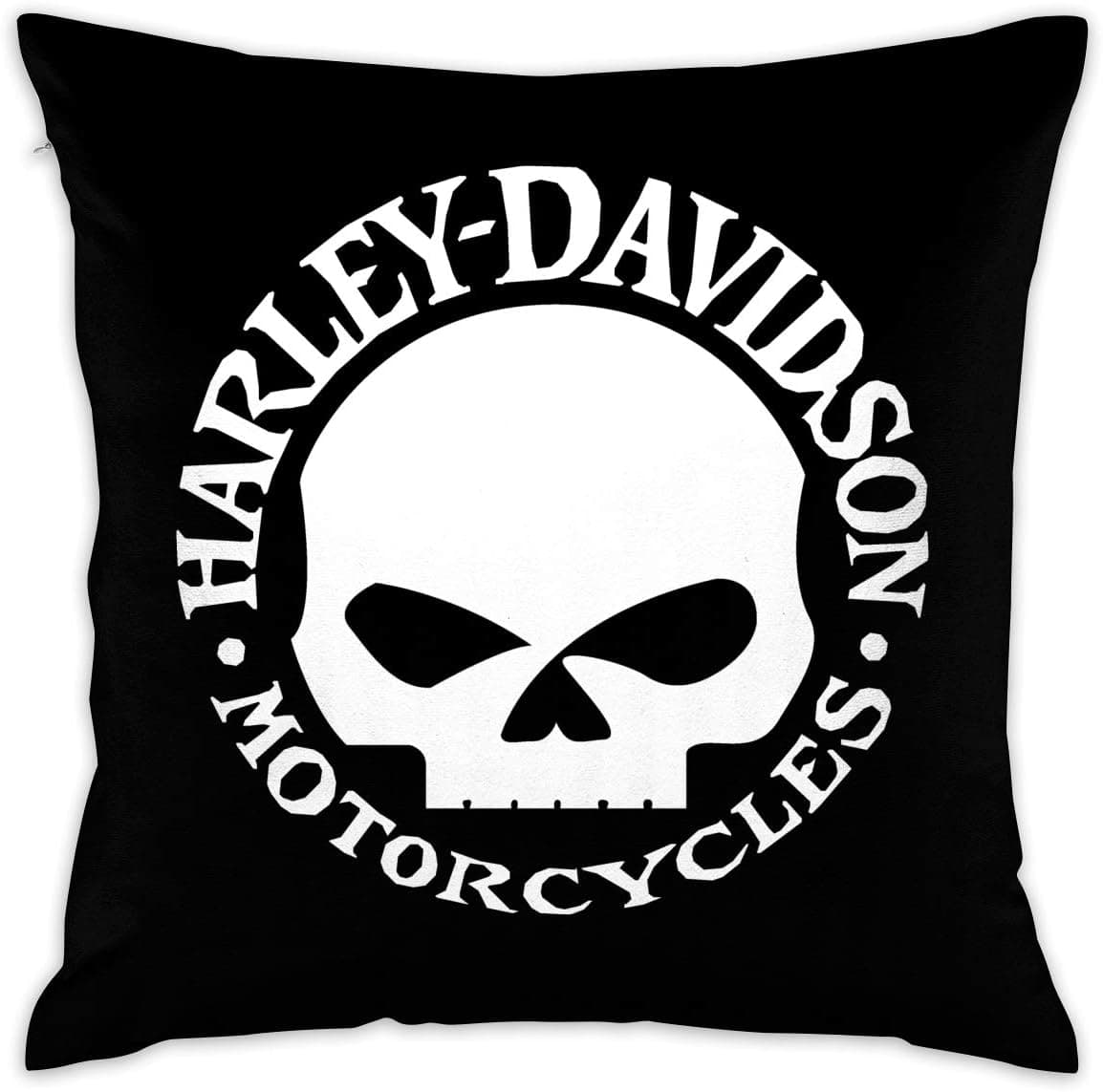 Soft Decorative Square Throw Pillow Covers Harley David-Son Cushion Cases Pillowcases for Sofa Bedroom Car 18 X 18 Inch No Pillow Insert