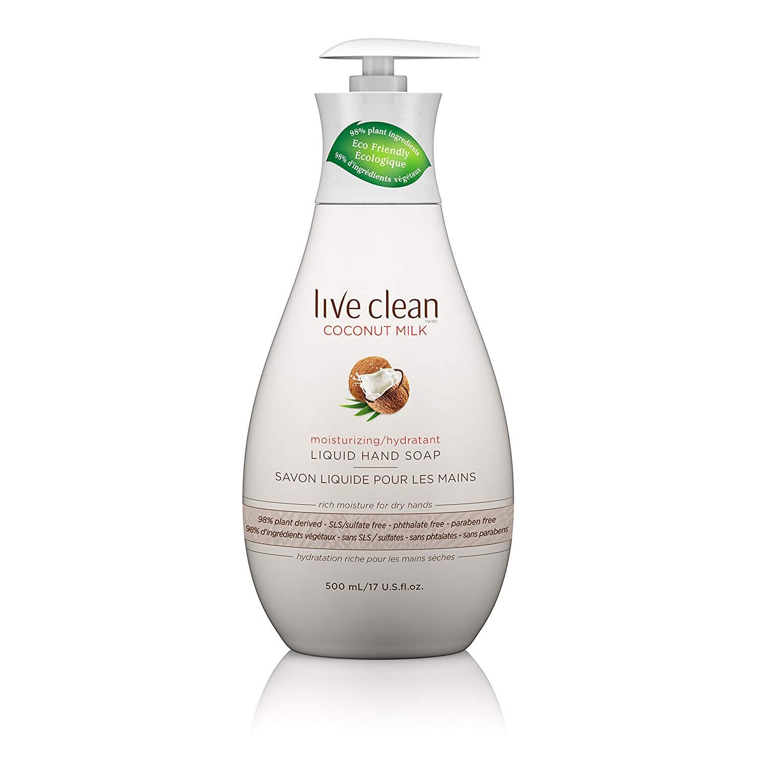 Live Clean Liquid Hand Soap - Coconut - 17 fl oz.