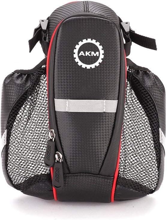 AKM Carbon Fiber Waterproof Handlebar Bag Top Tube Bicycle Frame Bag Sunshade Touch Screen Smart Phone Case Road Bike Bag for Bike Accessory Compatible with GPS, MP3, iPhone