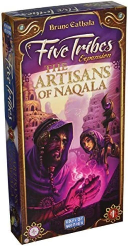 Five Tribes The Artisans of Naqala Board Board Game EXPANSION | Worker Placement Strategy Game for Adults and Teens | Ages 13+ | 2-4 Players | Average Playtime 40-80 Minutes | Made by Days of Wonder
