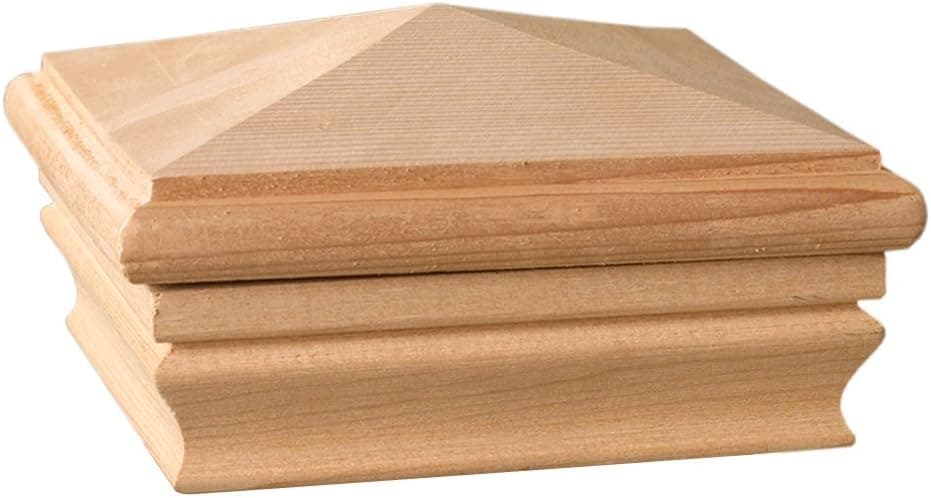 Deckorators Newport High Pyramid Fence Pressure Treated Post Cap - Rot Resistant, Made with Treated Pine, for Outdoor Fences, Mailboxes & Decks