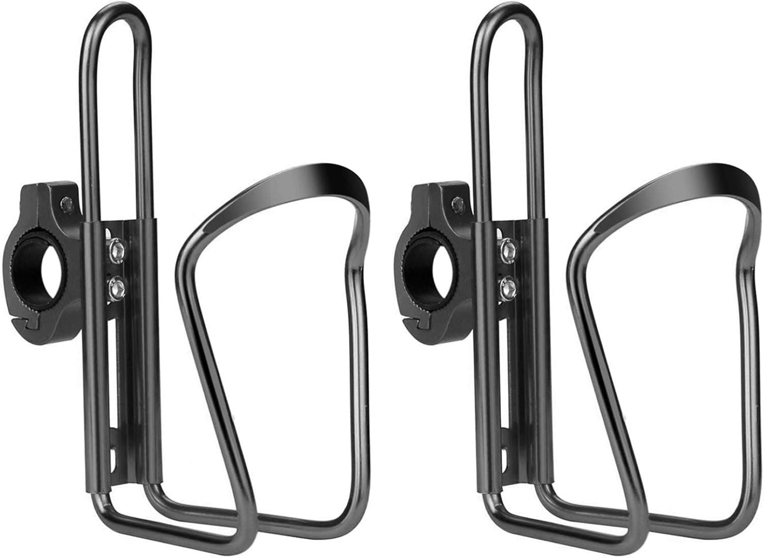 Yofidra Bike Water Bottle Holder - 2 Pack Lightweight & Adjustable Aluminum Alloy Water Bottle Cages for Outdoor Activities