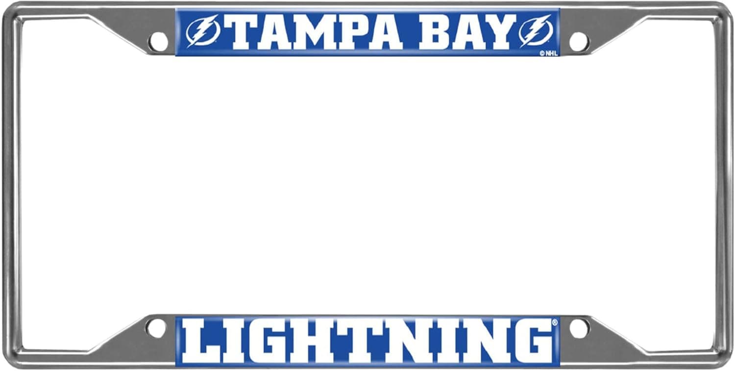 FANMATS NHL Unisex-Adult Chrome Metal License Plate Frame