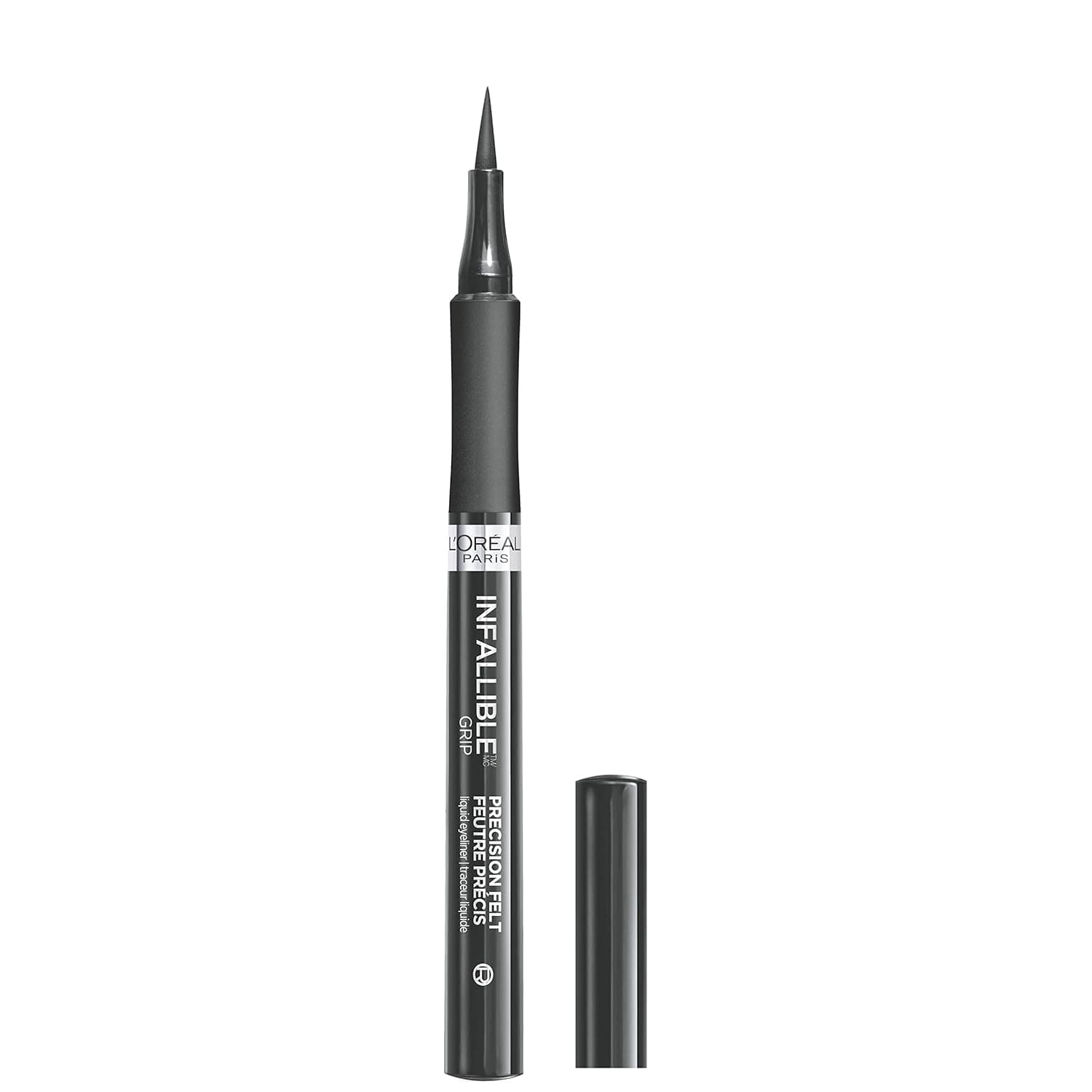 L'Oréal Paris Cosmetics Makeup Infallible Grip Precision Felt Eyeliner, Smudge Resistant, Long Lasting Waterproof Eyeliner, Grey, Grey, 0.03 fl oz