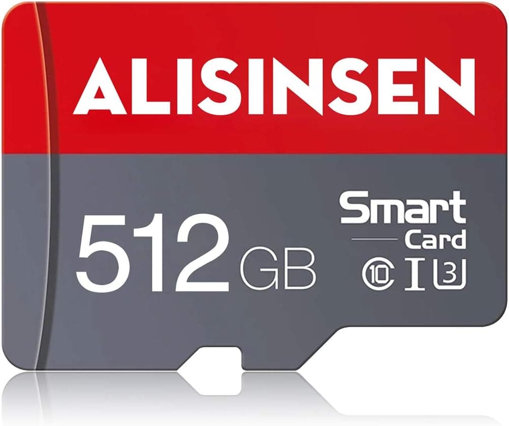 Memory Card 512GB Micro SD Card 512GB High Speed 512GB TF Card 512GB Class 10 Transfer SD Card with Adapter for Dash Cams&Action Camera,Surveillance&Security Cams 512GB