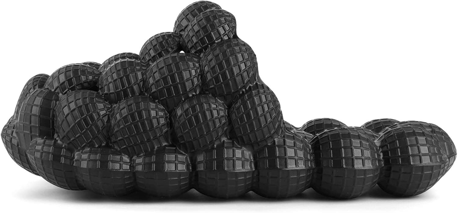 YUHUAWYH Massage Bubble Slides Slippers for Women Men, Funny Lychee Spa Slippers, EVA Golf Ball Slides, Home Shower Trendy Ball Slippers, Cloud Cushion Thick Sole Spa Slides