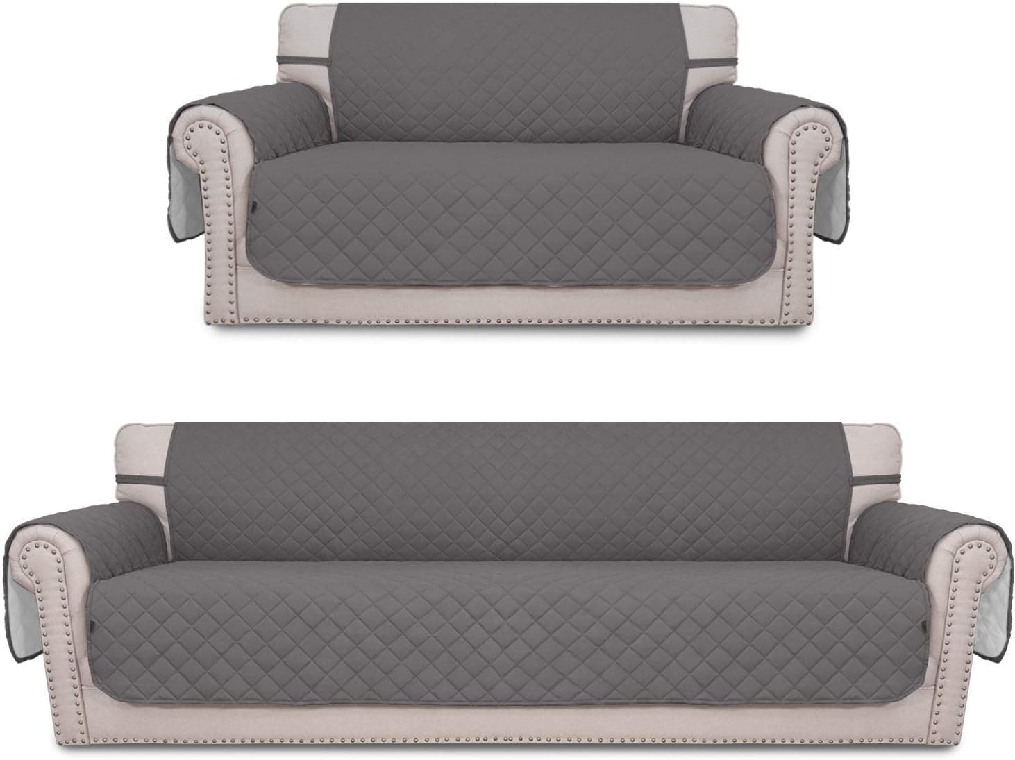 Easy-Going Product Bundles Reversible Loveseat Cover，Oversized Sofa Cover