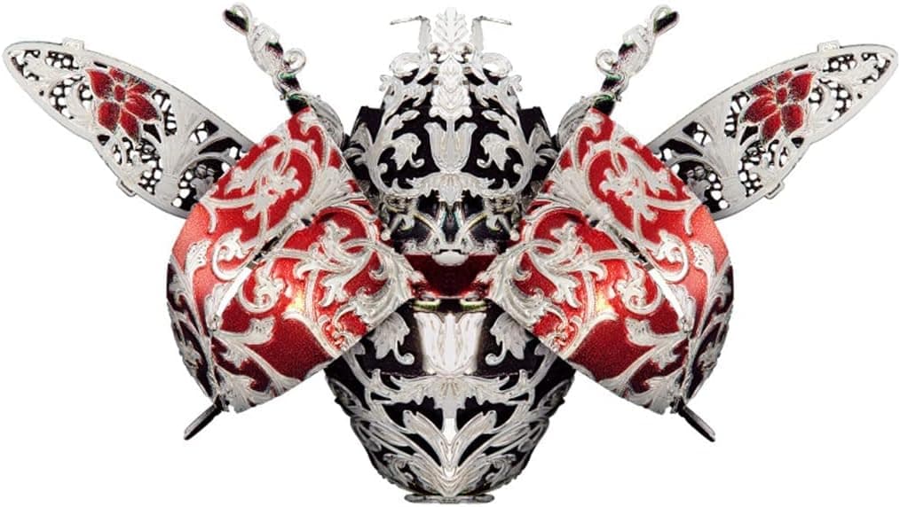 JOMIOD 3D Metal Puzzle, Ladybug Metal Model Kits, Insect Themed Animal Fashion Brooch Assembling DIY 3D Puzzles to Build, 3D Model Building Kits for Teens and Adults, Decoration Gift