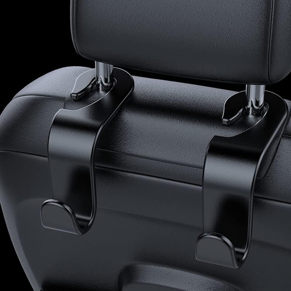 Universal Car Hook Vehicle Seat Back Hooks 4PCS Headrest Organizer Hanger for Groceries Bag Cloth handbag Purse Bottles