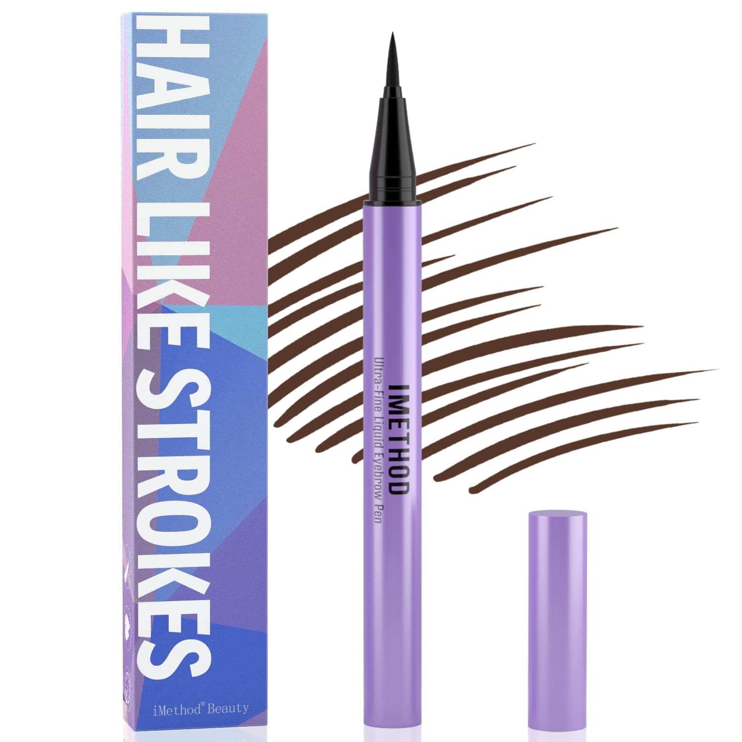 iMethod Eyebrow Pen Liquid Brow Pencil - Eyebrow Pencil Draw Hair Like Stroke Brows, Natural Eye Brow Makeup, Blonde