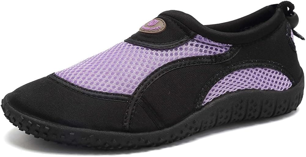 CIOR Men and Women Aqua Shoes Quick Drying Water Sports Shoes for Beach Pool Boating Swim Surf,AQ02,bkvt,38