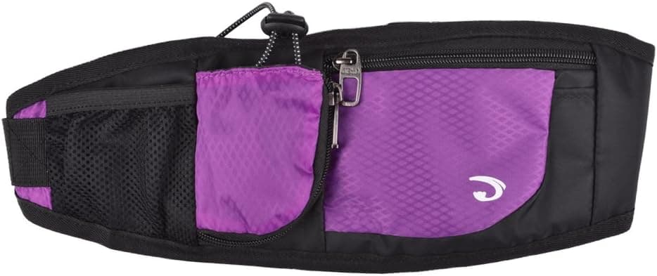 Cosmos ® Adjustable Strap Travel Sport Running Waist Bag with Water Bottle Storage Mesh Pocket