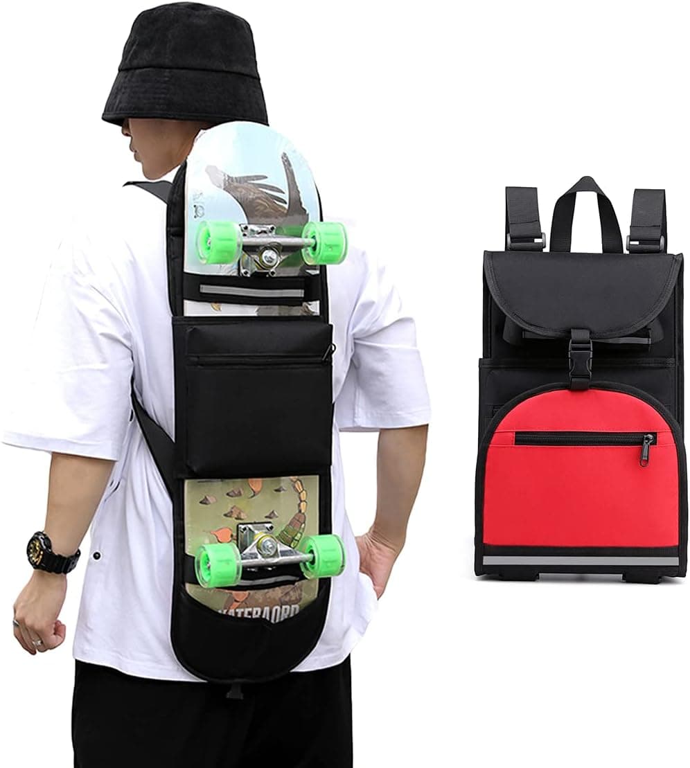 Abscalar Skateboard Backpacks Foldable Skateboard Bags for Men and Boys