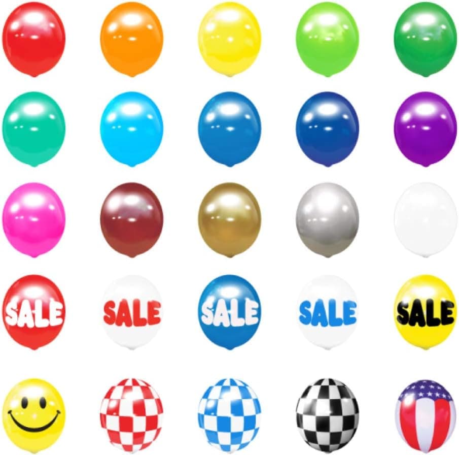 Balloon Bobber - Seamed Reusable Helium Free Replacement Balloons (5-Pack) - Plastic Outdoor Balloons