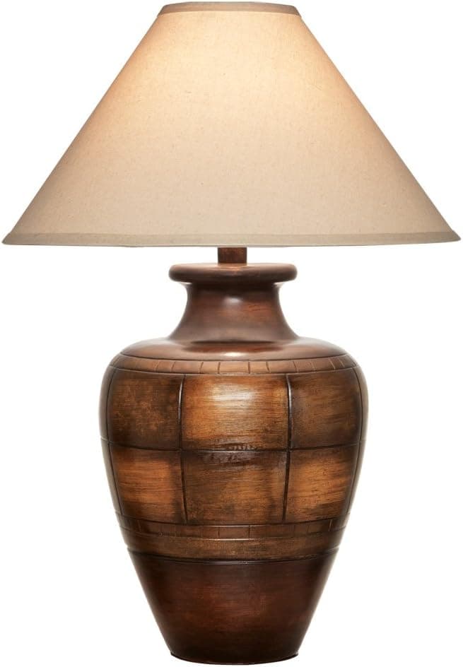 Anthony California Table Lamp, 30-Inch, Walnut Gold