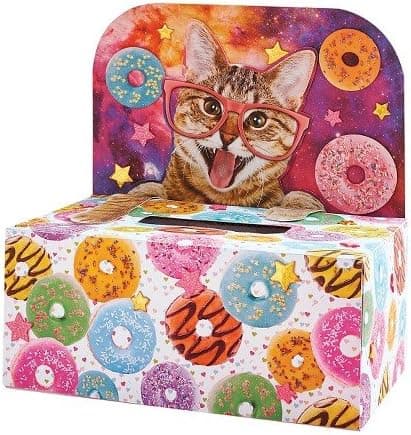 Valentines Day Mailbox Decorating Kit Donut Space Cat With Donuts