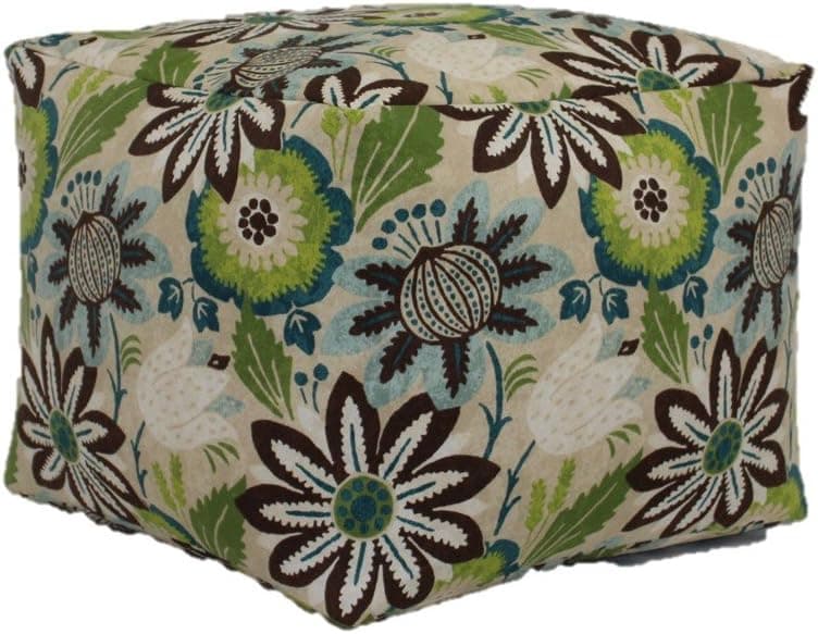Brentwood Originals 35309 Indoor/Outdoor Pouf, Jasmine Grotto
