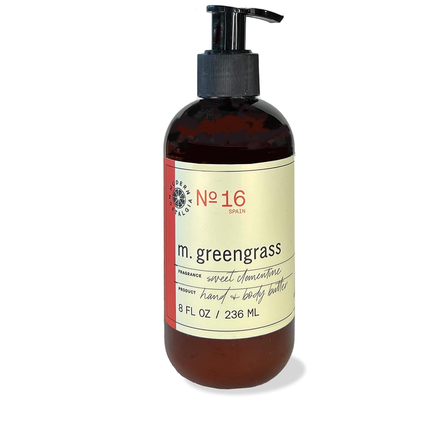 m. greengrass Hand & Body Butter - Hydrating Lotion for Men and Women - For Dry Skin - Shea Butter Infused Cream - Free from Harsh Ingredients - 8 oz - Sweet Clementine