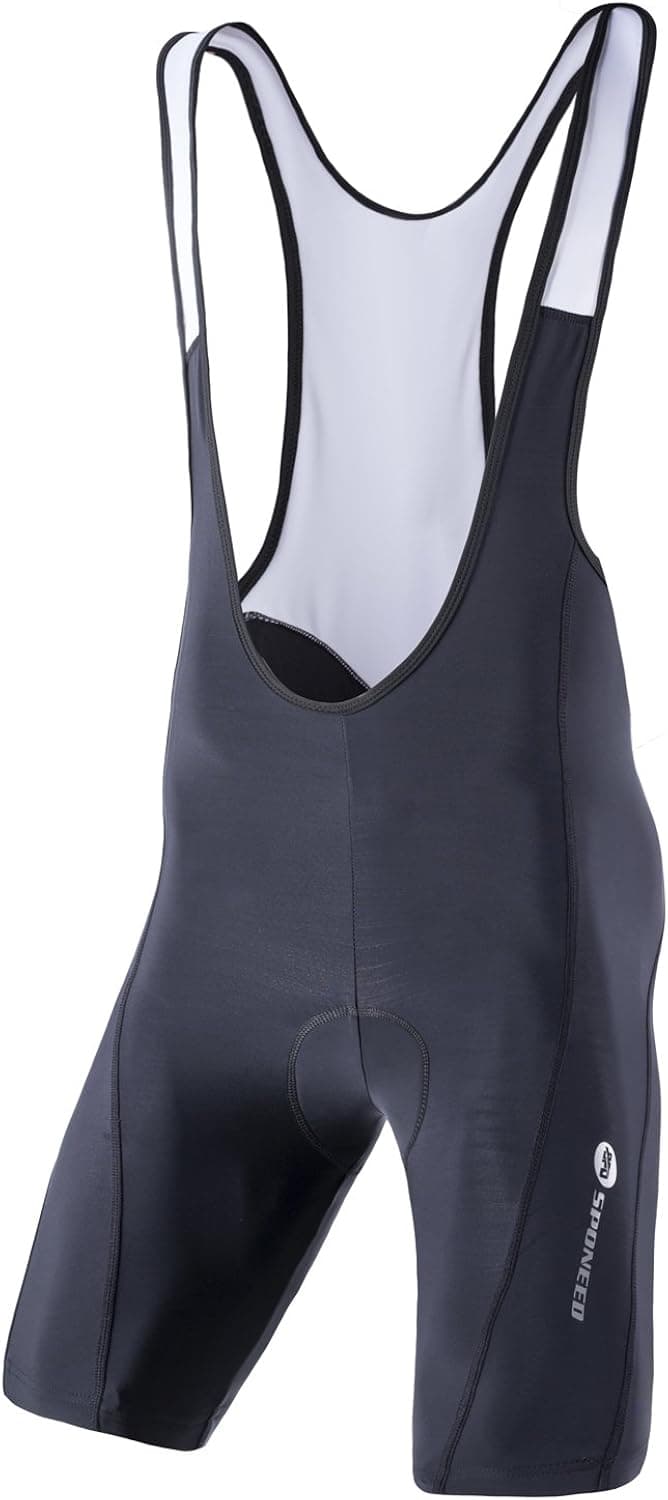 sponeed Cycling Bib Shorts Men Biker Bibs for Men Padded Breathable Racing Shorts UPF 50+