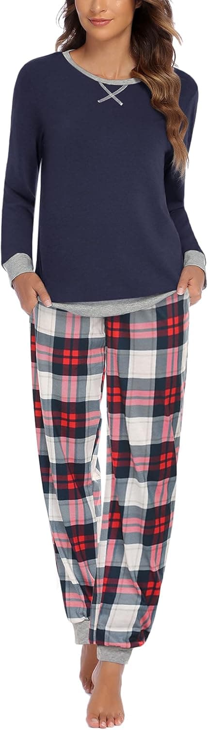 Ekouaer Women Pajama Soft 2 Piece Pjs