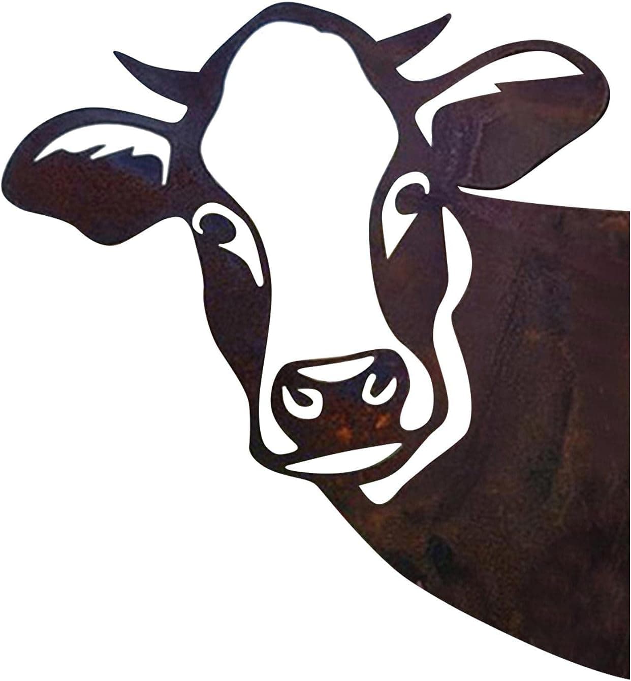 Metal Art Garden Ornaments - Cow Stakes, Decorative Silhouette Metal Garden Decor Yard Art Outdoor Garden Decorations Country Animal Garden Ornament for Lawn