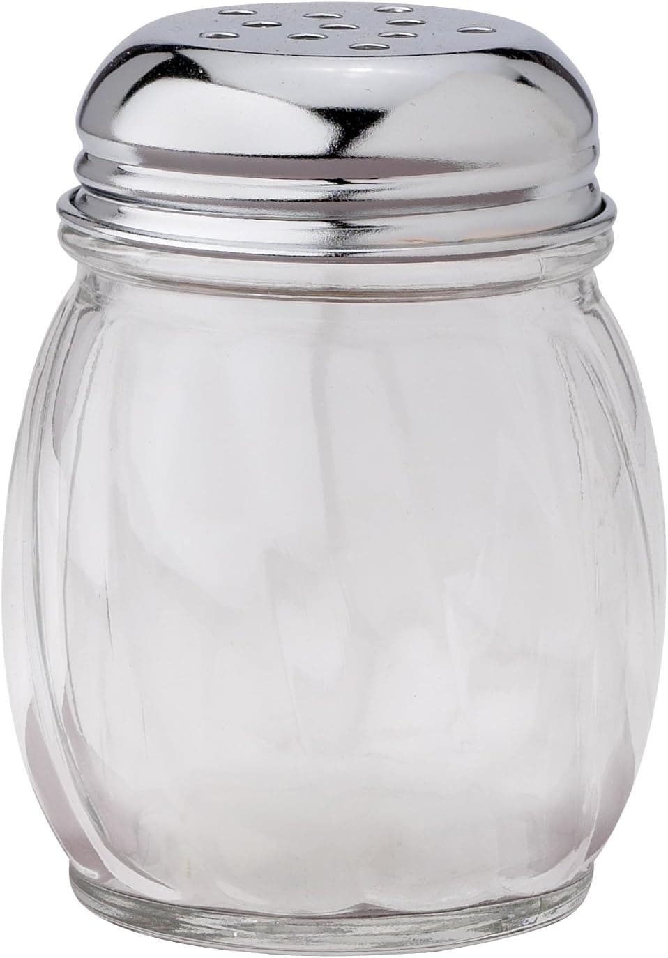 HIC Harold Import Co. Classic Pizzeria Style Grated Cheese Shaker Dispenser, Glass, 6-Ounce 7002-HIC