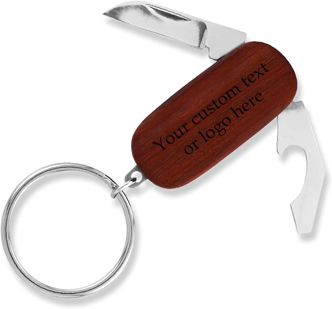 Personalized Custom Engraved Pocket Knife - Multi Tool - Scissor, Knife, File, Keychain