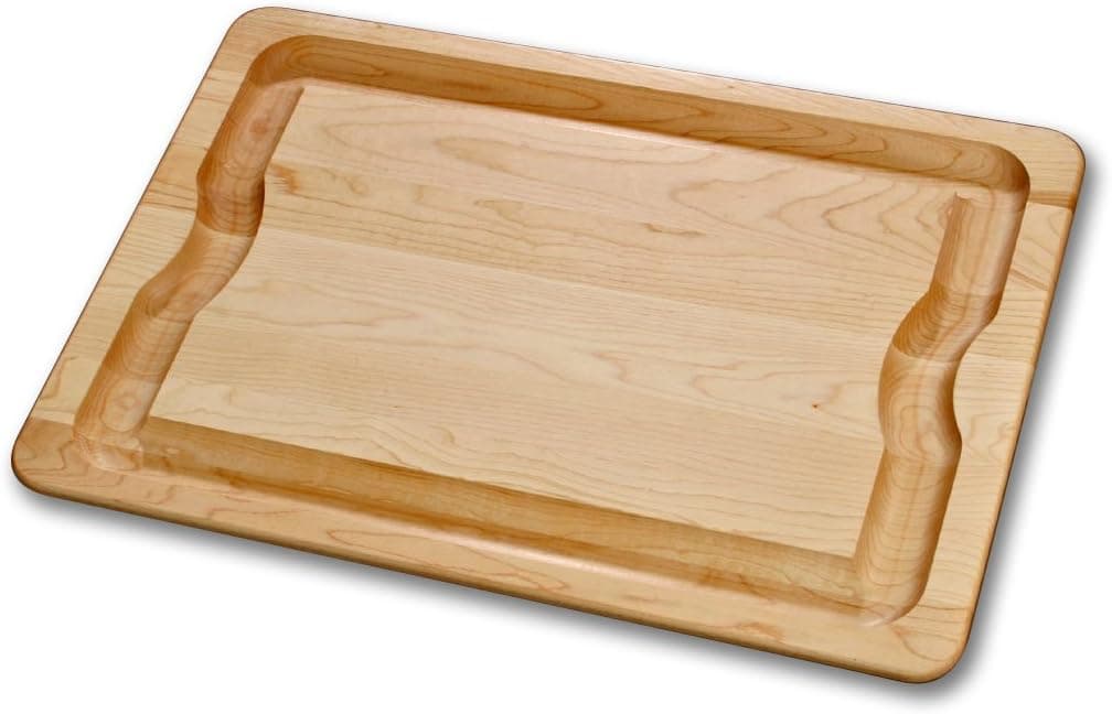 J.K. Adams 20-Inch-by-14-Inch Sugar Maple Wood Barbeque Carving Board