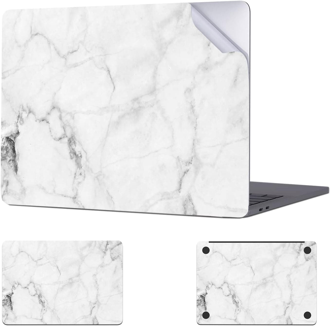 Digi-Tatoo Decal Skin Compatible With MacBook Pro 13 inch (Model A2338/ A2289/ A2251) - Protective and Decorative Full Body Laptop Skin Decal Sticker, Anti-Scratch Vinly Skin Sticker Wrap [Fresh Marble]