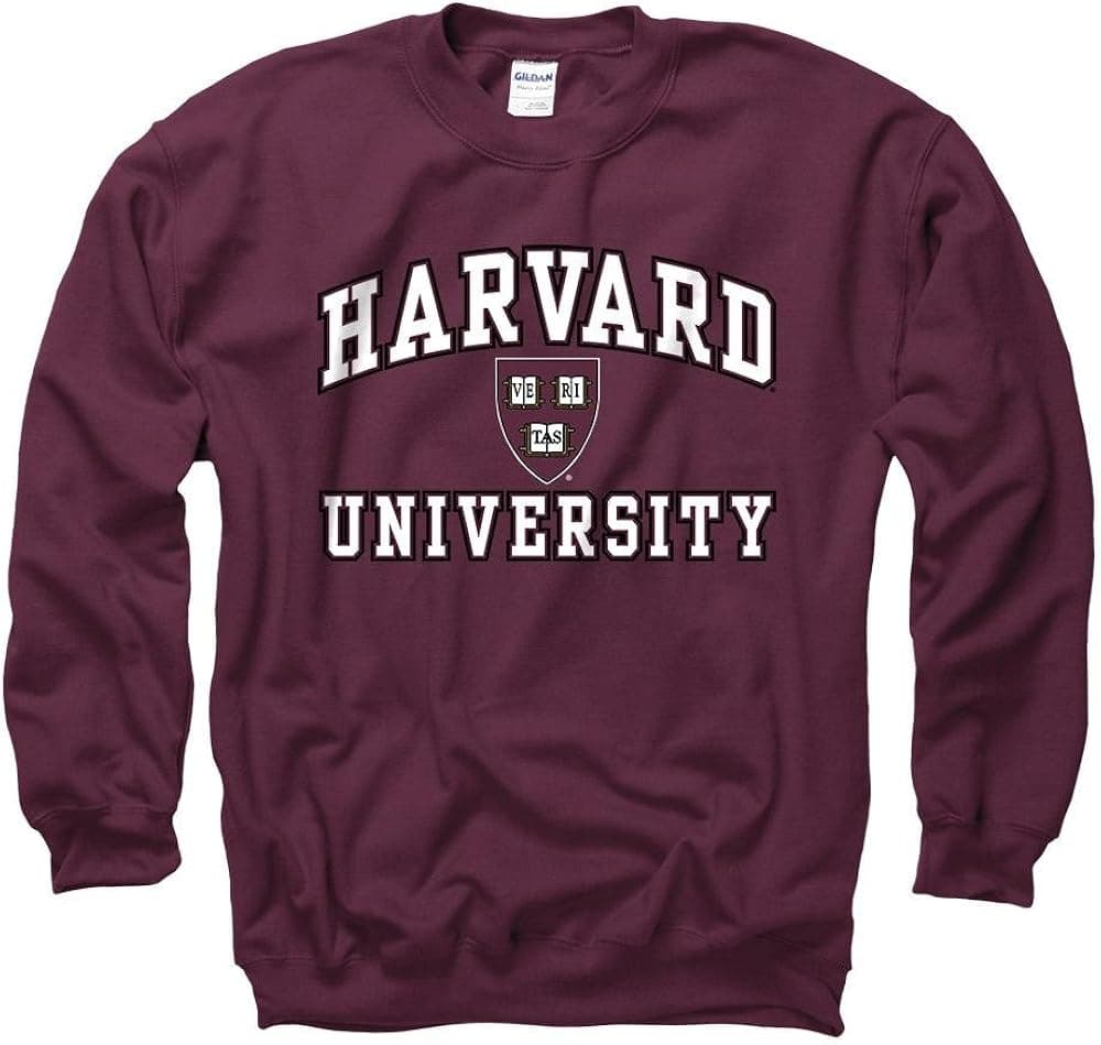 Shop College Wear Harvard University Men's Crew Neck-Sweatshirt-Maroon
