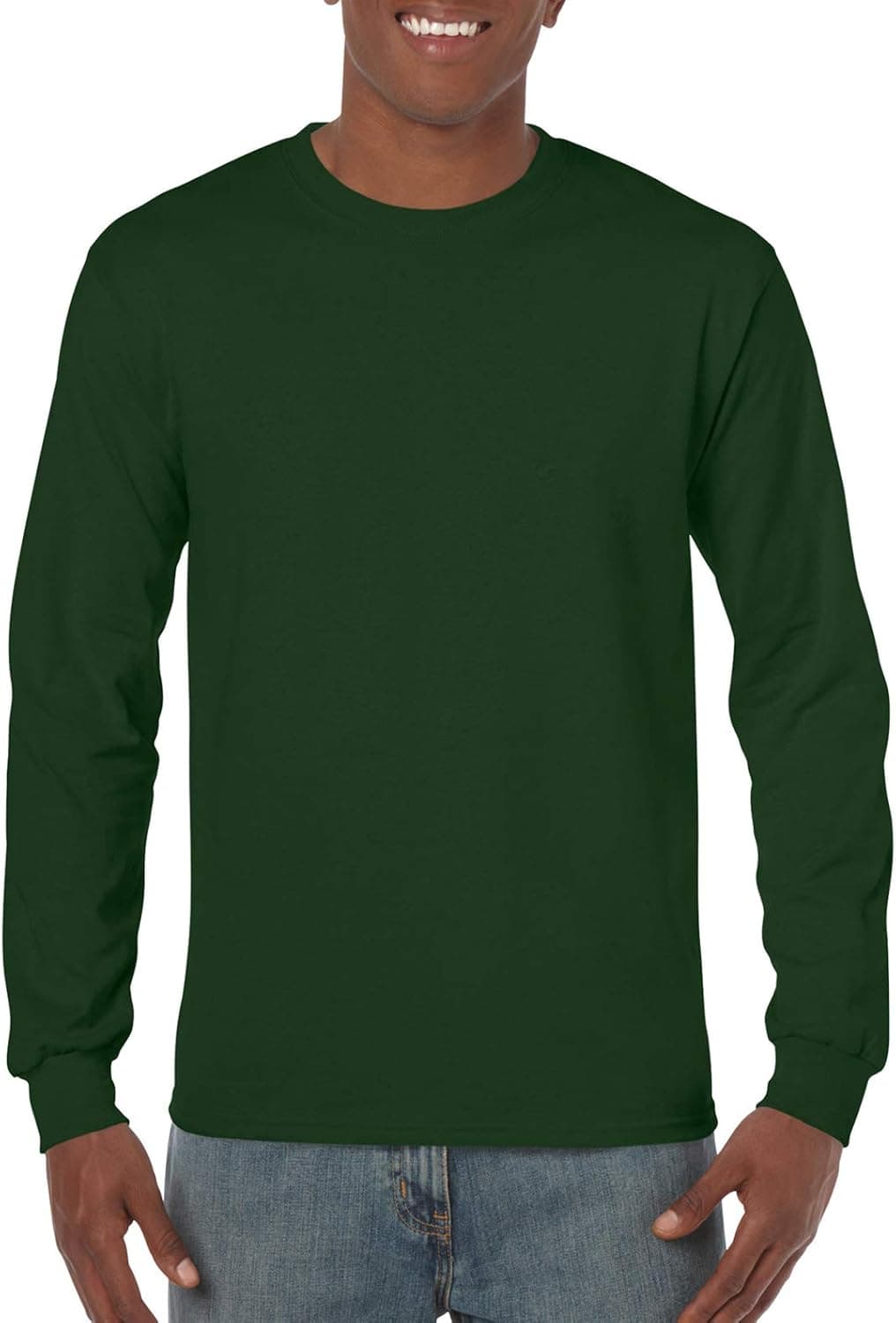 Gildan Heavy Cotton 100% Cotton Long Sleeve T-Shirt.