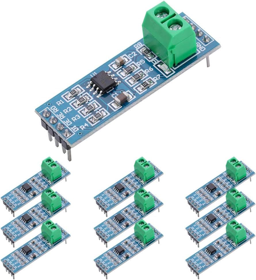 ANMBEST 10PCS MAX485 RS485 Transceiver Module TTL UART Serial to RS-485 Module for Arduino Raspberry Pi Industrial-Control
