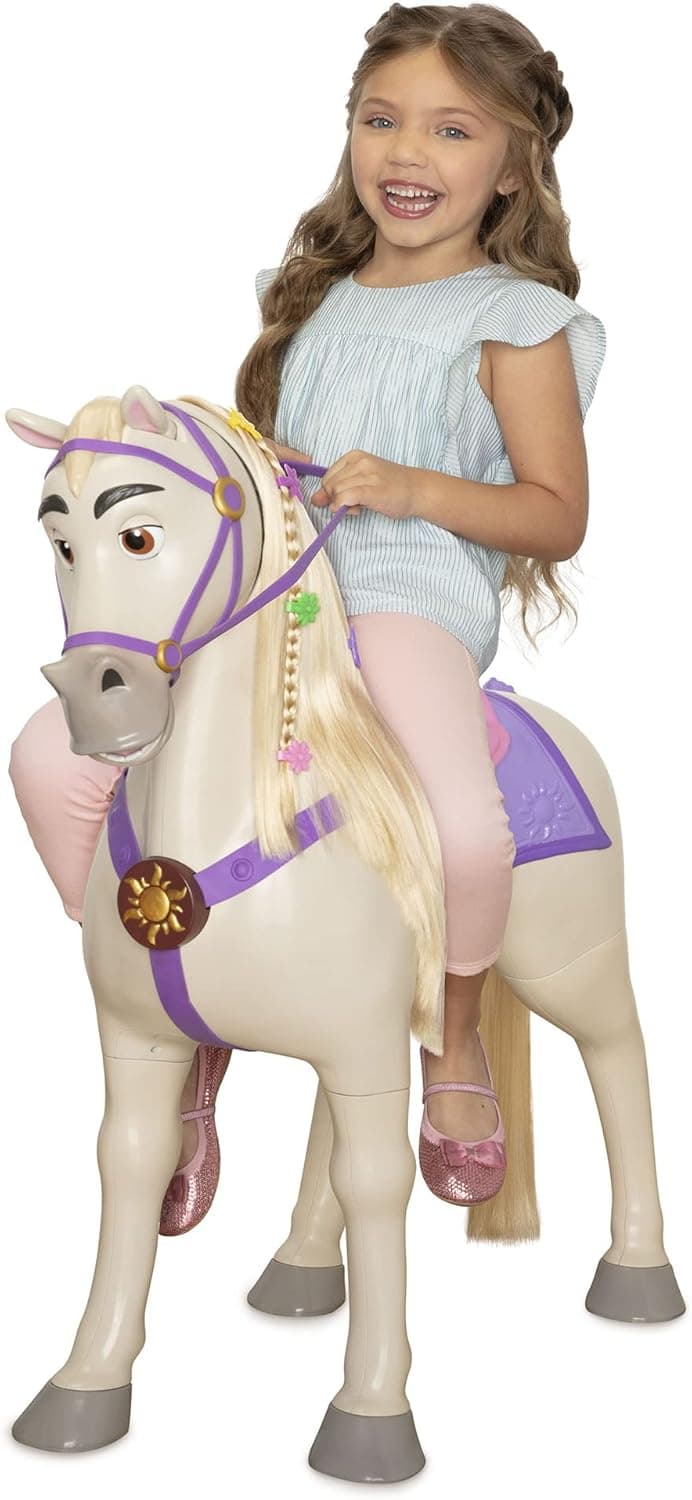 Disney Princess Playdate - Many Moods Maximus is 32 Inches Tall and Shows 4 Expressions with Sounds!