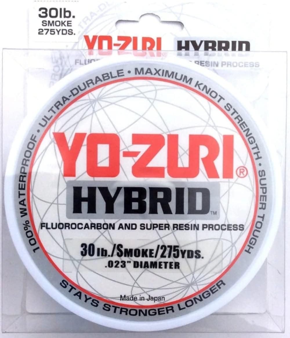 Yo-Zuri 275-Yard Hybrid Monofilament Fishing Line, Smoke , 8-Pound