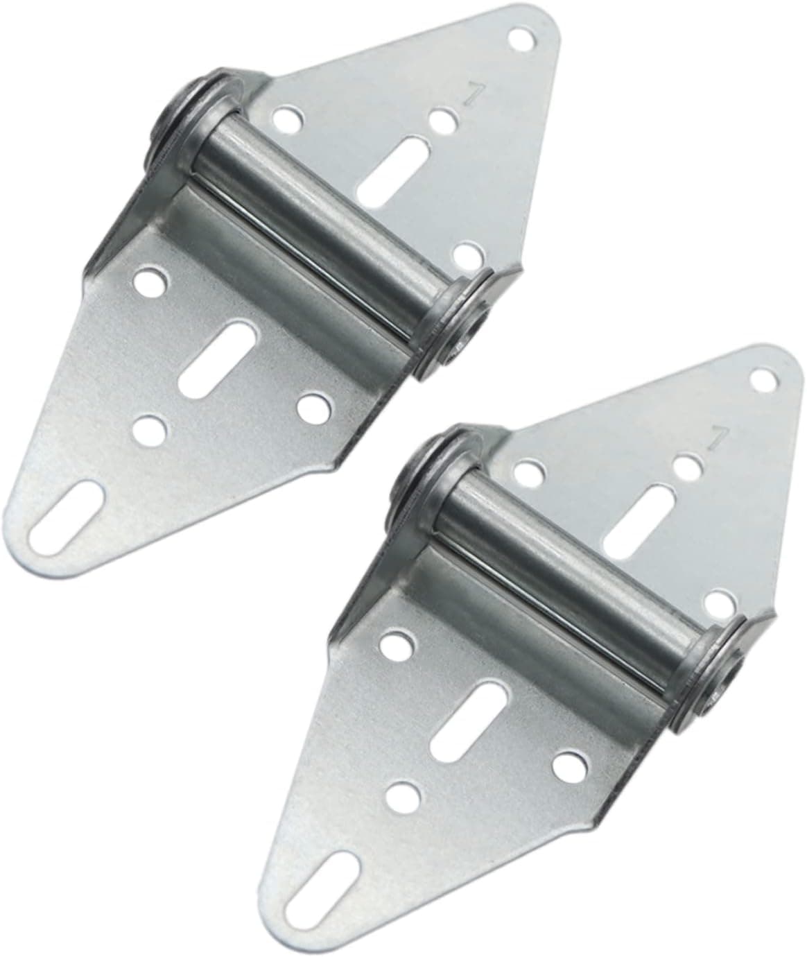 2 Packs Garage Door Hinges #1 with Galvanized Finish - Heavy Duty 14 Gauge Steel, Suitable for Residential/Light Commercial Garage Door Replacement