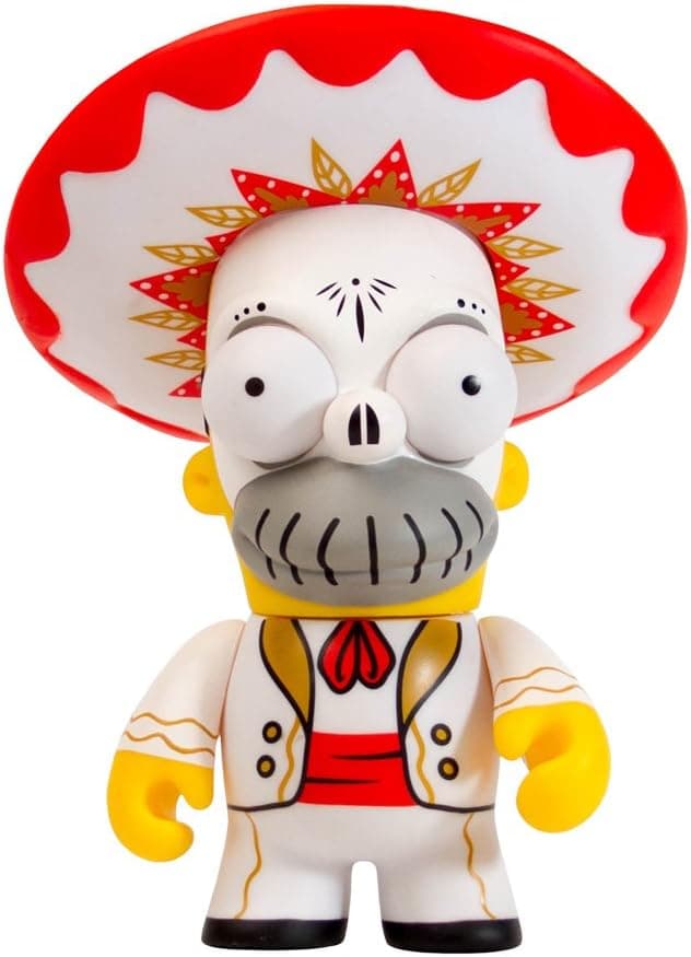 Kidrobot The Simpsons Homer Day of The Dead Mariachi Action Figure