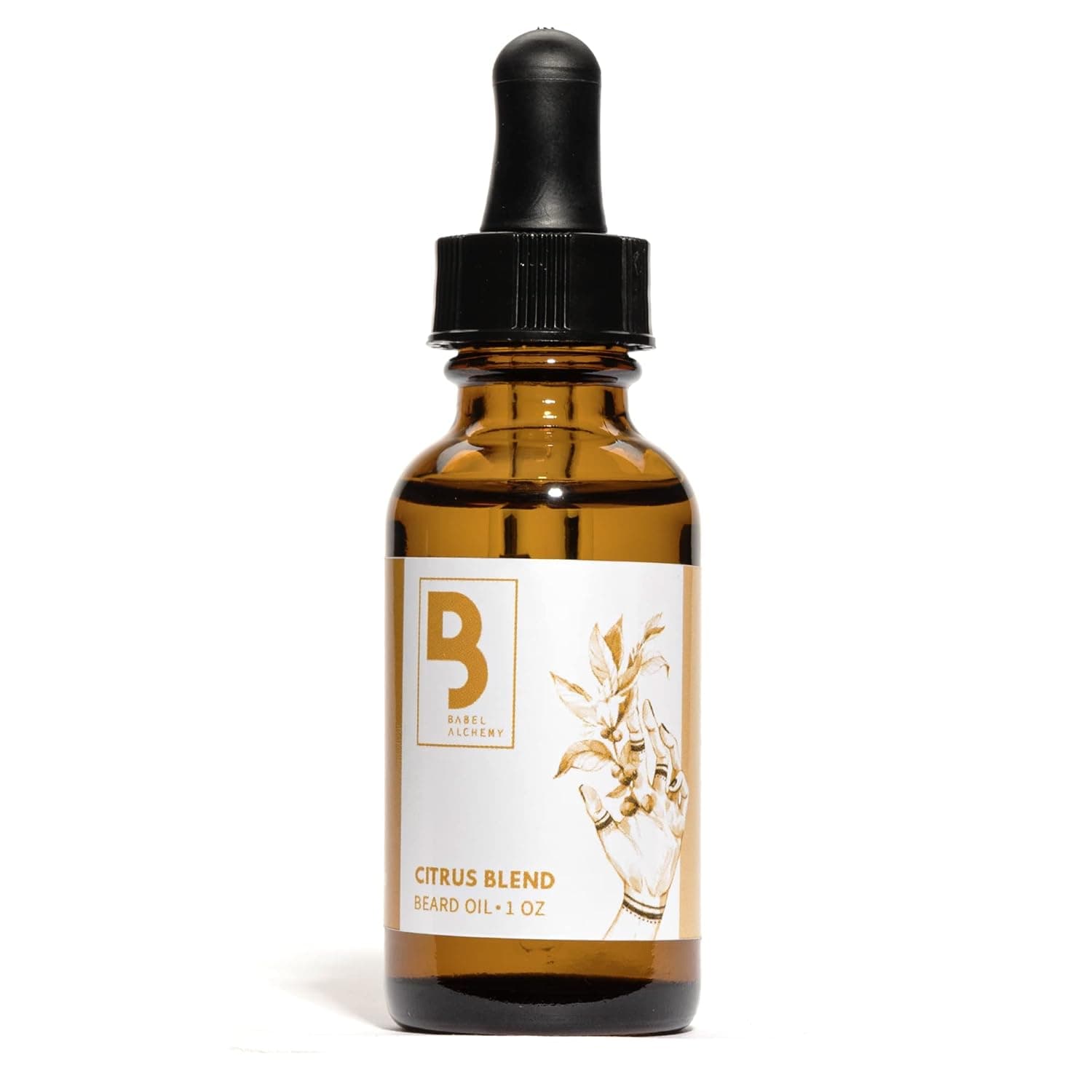 Babel Alchemy Beard Oil and Conditioner - All Natural Organic Grooming Oil for Conditioning, Softening, and Promoting Growth for Mens Beards and Mustaches (Citrus Blend)