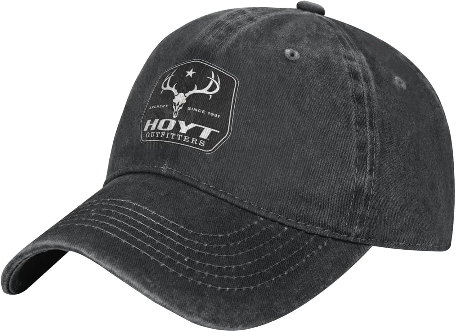 Hoyt Archery Classic Cowboy Hat Adjustable Baseball Cap Unisex Casual Sports Hat