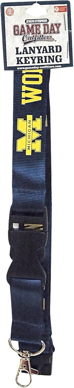 NCAA Michigan Wolverines Keychain Lanyard