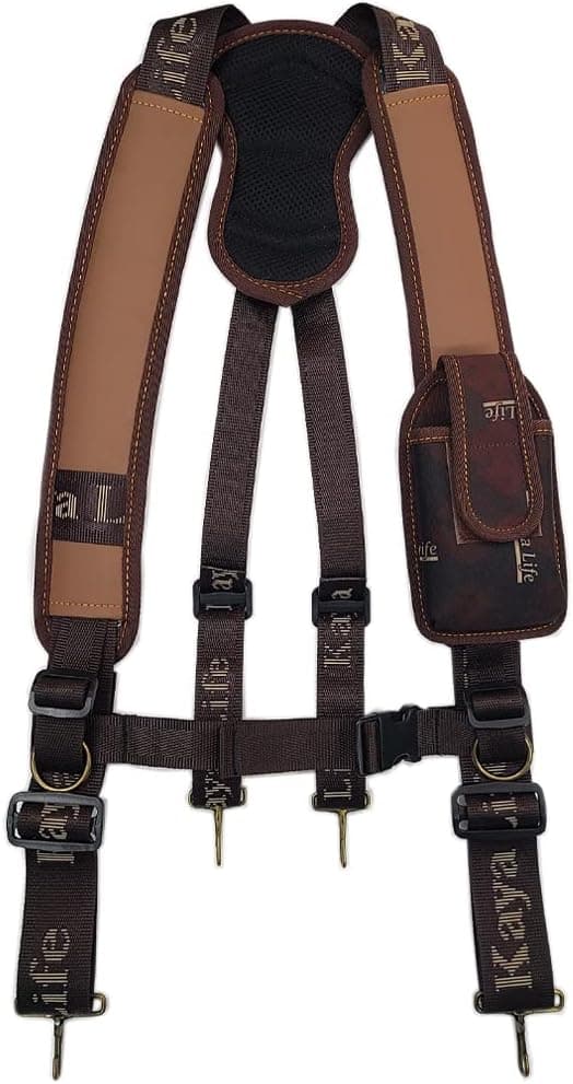 Tool Belt Suspenders Smartphone Cell Phone Case Pouch Pocket Electrician Maintenance Carpenter Technicians Work Organizer Framers Rig Multipurpose Suspenders Gift for Men