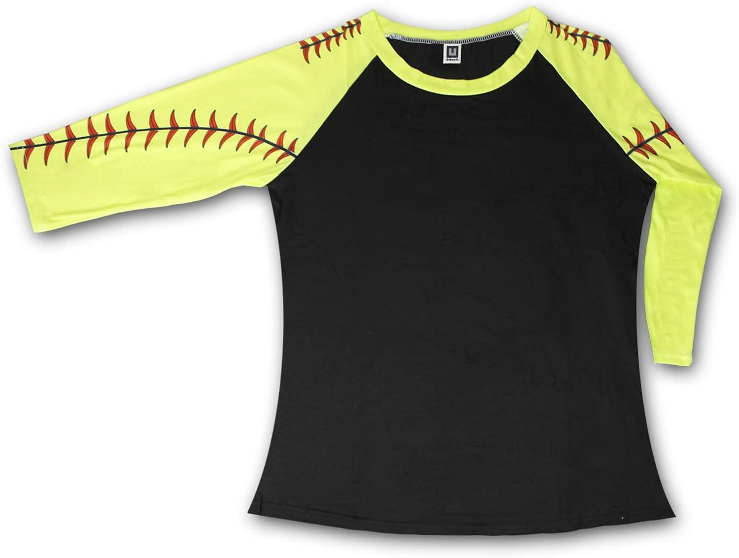 KNITPOPSHOP Baseball 3/4 Length Long Sleeved T Shirt for Mom Fans Apparel Sleeves Gifts Team