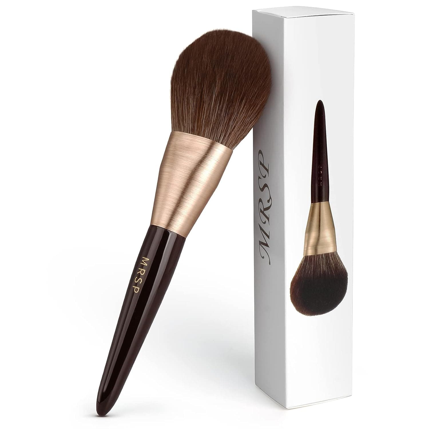 MRSP Large Powder Brush,Bronzer Brush,Premium Synthetic Kabuki Brush,Professional Fluffy Loose Setting Powder Brush 1 Piece Incredible Soft,Powder Blush Bronzer Brush