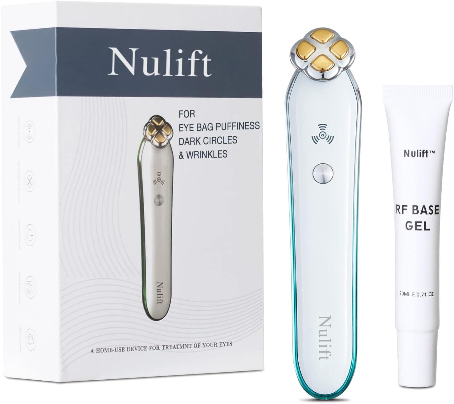 Eye Beauty Instrument, Eye RF Anti Aging Device | Eye Bags | Puffiness | Dark Circles | Crow's feet | Fine Lines | Wrinkles Removal Device, Home Radio Frequency Anti Aging Beauty Instrument for Eyes