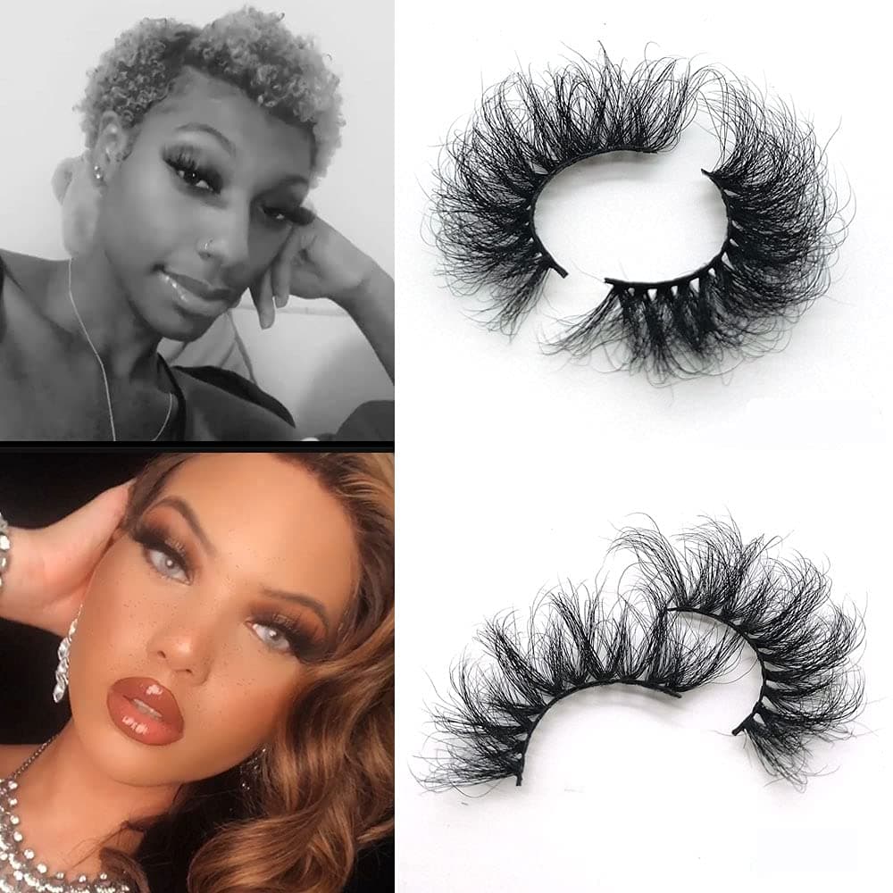 3D False Eyelashes Extension 25mm Long Lashes for Women's Make Up Handmade Soft Fake Eyelash (NEW5)
